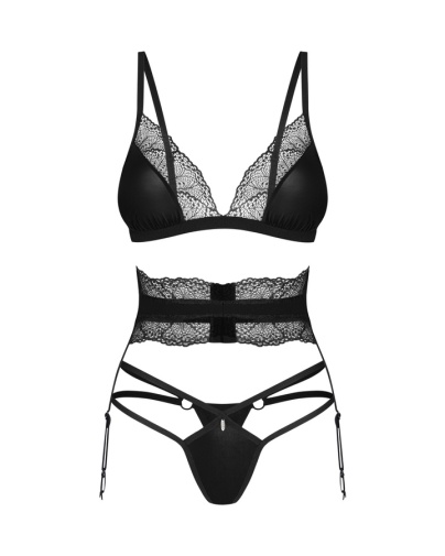 Obsessive - Lobellis 3 pcs Set - Black - M/L photo