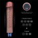 Lovetoy - 9" 超柔软仿真震动假阳具 - 啡色 照片-4