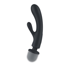 Satisfyer - Triple Lover 三重快感兔子震動棒 - 灰色 照片