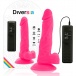 Diversia - Flexible Vibro Dildo 18cm - Pink photo-7