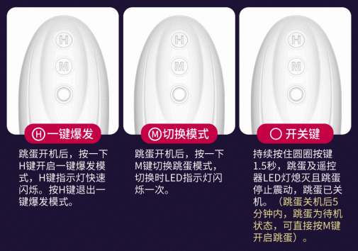 Erocome - 小熊座 - 無線遙控震蛋 - 紫色 照片