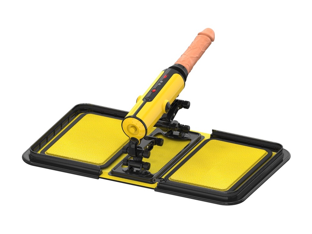 Fuck machine with double function dildo attachment
Input vo... Z-Sex - Sex Machine X5 Connect App - Yellow photo-3