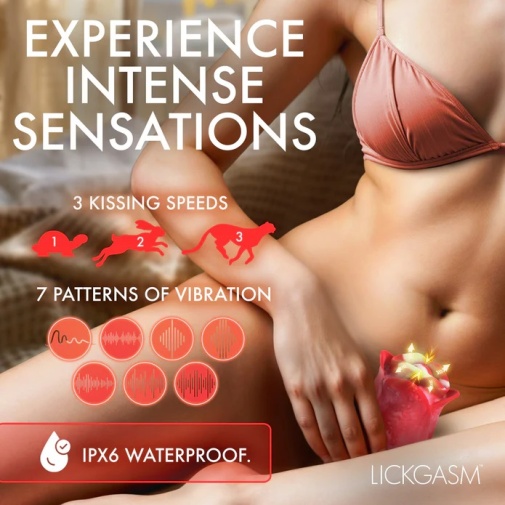 Lickgasm - Sweet Kiss Clitoral Stimulator - Swirl photo