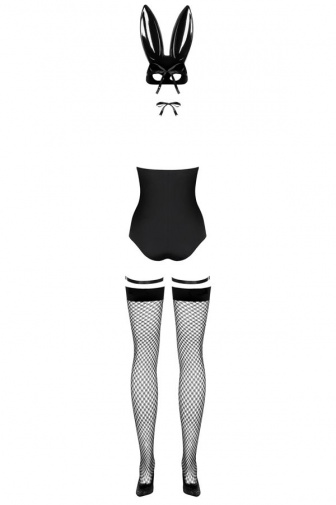 Obsessive - Bunny Costume - Black - S/M photo