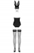 Obsessive - Bunny Costume - Black - S/M photo-8
