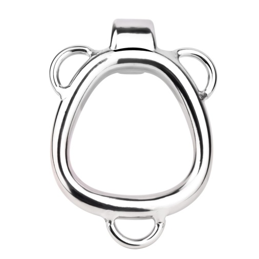 FAAK - Shell Chastity Cage 45mm - Silver photo