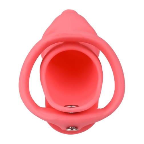 FAAK - Long Resin Chastity Cage - Red photo