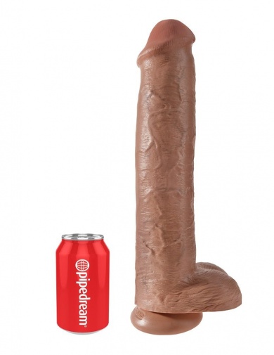 King Cock - Cock 15″ With Balls - Caramel photo