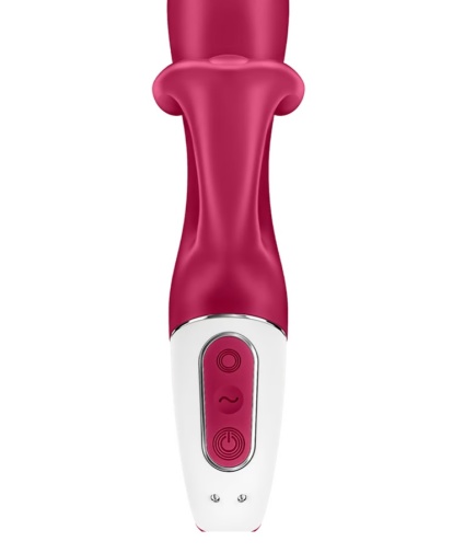 Satisfyer - Embrace Me 兔子震動棒 - 莓紅色 照片