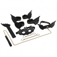 MT - Bat Halloween Bondage Set - Black photo