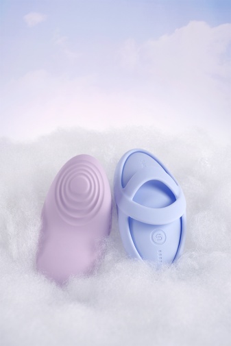 SVAKOM - Echo 2 APP控制柔軟指尖震動器 - 天藍色 照片