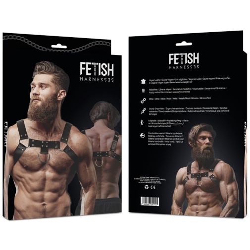 Fetish Submissive - 男性前胸束带 - 黑色 照片