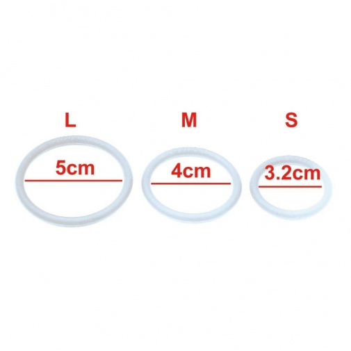 Toynary - CR01 Normal Cock Rings - White photo