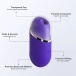 Honey Play Box - Abby Mini Licking Vibrator - Purple photo-3