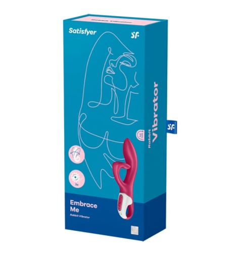 Satisfyer - Embrace Me 兔子震動棒 - 莓紅色 照片