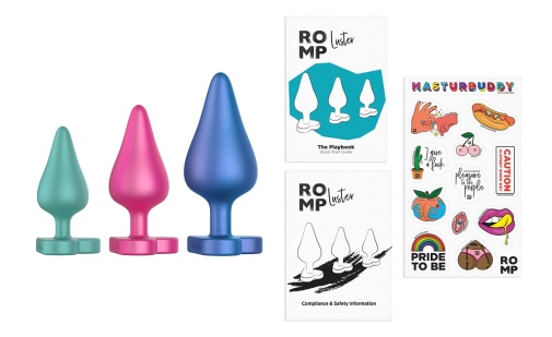 Romp - Luster 入門級柔軟矽膠肛塞訓練套裝 照片