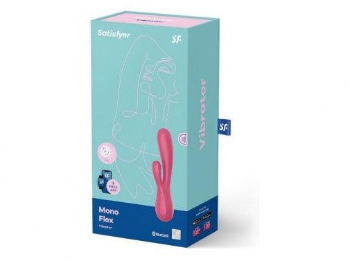 Satisfyer - Mono Flex 兔子按摩棒 - 红色 照片