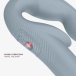Fun Factory - Share Vibe Pro 無帶穿戴式震動陽具 - 冷灰色 照片-5