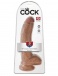 King Cock - 9″ Cock With Balls - Caramel photo-7