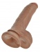 King Cock - 9″ Cock With Balls - Caramel photo-5