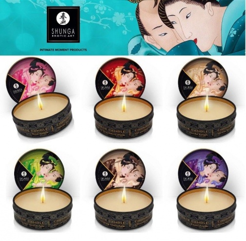 Shunga - Aphrodisia Massage Candle Rose Petals - 30ml photo