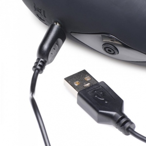 Trinity Vibes - 8X Vibro Penis Stimulator - Black photo