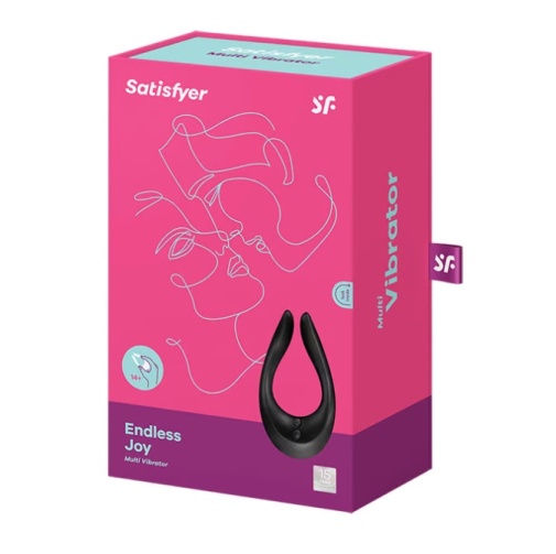 Satisfyer - 无限欢乐多用途震动器 - 黑色 照片