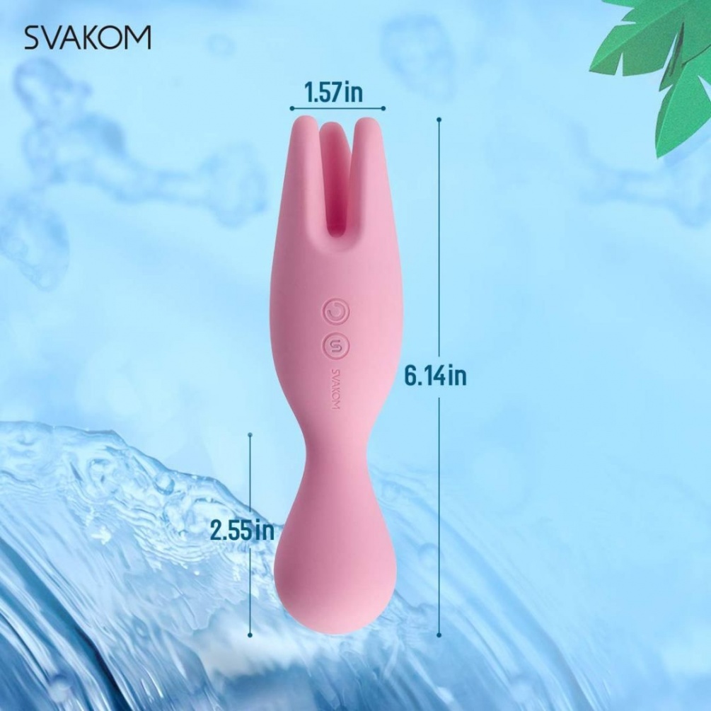 讓 Nymph 甜美溫柔的指尖穿過您的皮膚,它振動、循環、刺激您最敏感的部位,帶來一波又一波的刺激,讓您體驗高潮。
... SVAKOM - Nymph 陰蒂/ 乳頭刺激器 - 粉紅色 照片-17