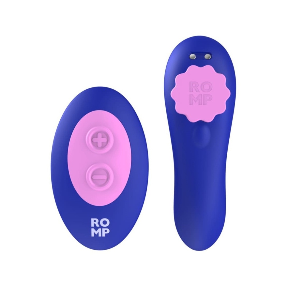 ROMP - Party 内裤震动器是一款可穿戴、远端控制的阴蒂震动器,专为随时随地享受快感而设计。这款隐密又稳固的震动... Romp - Party 振动器 - 紫色 照片-3