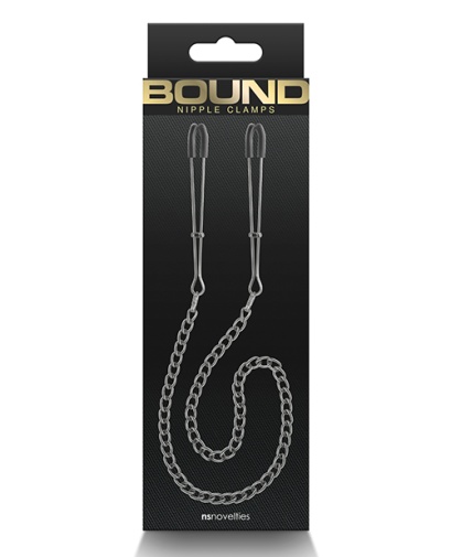 NS Novelties - Bound DC3 乳頭鏈夾 - 青銅灰色 照片