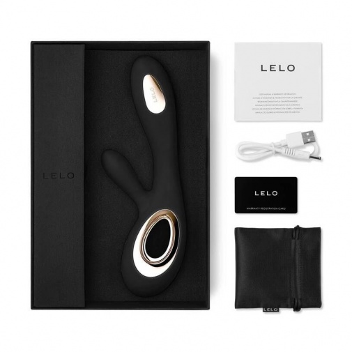Lelo - Soraya Wave G點&陰蒂兔仔按摩棒 - 黑色 照片