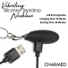 Charmed - 10X Vibro Teardrop Necklace - Black photo-7