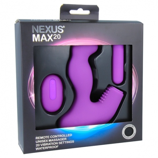 Nexus - Max 20 Unisex Massager - Purple photo