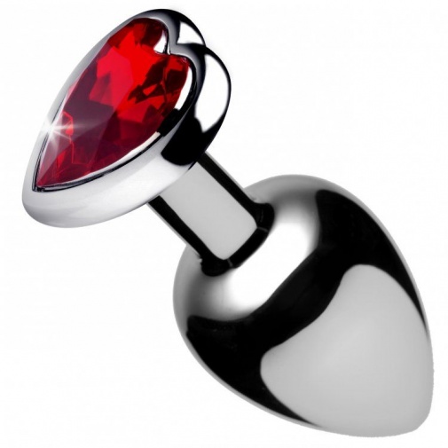 Booty Sparks - Heart Gem Anal Plug M-size - Red photo