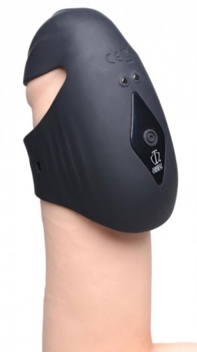 Trinity Vibes - 8X Vibro Penis Stimulator - Black photo