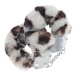 Ouch - Heavy-Duty Fluffy Hand Cuffs - Snow Leopard photo