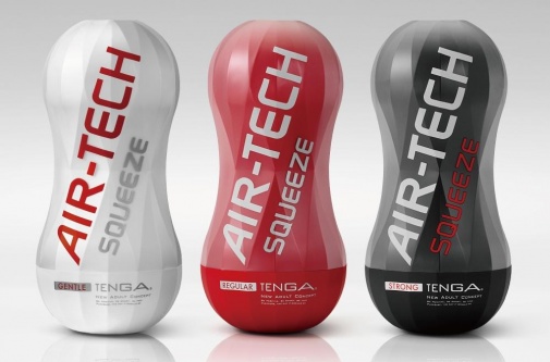  Tenga - Air-Tech Squeeze 重複使用型真空杯 標准型 - 紅色 照片