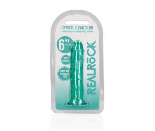 RealRock - 6" Straight Realistic Dildo - Green photo