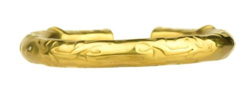 FAAK - 蛇造型金屬製陰莖環 29毫米 - 金色 照片