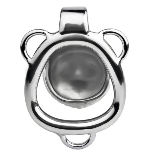 FAAK - Shell Chastity Cage 45mm - Silver photo