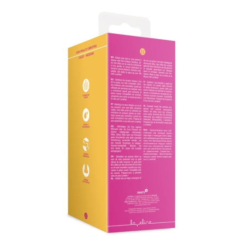 Loveline - Non-Phallic Vibro Dildo M - Powerful Pink photo