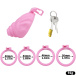 FAAK - Shell Resin Chastity Cage - Pink photo-14