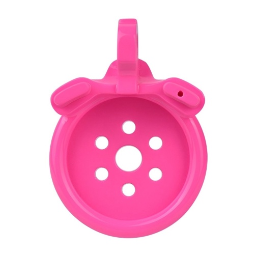 FAAK - Resin Chastity Cage 45mm w Catheter - Pink photo