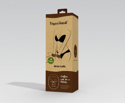 Vegan Fetish - Cafe Hand Cuffs - Brown photo