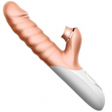 Erocome - 仙后座 伸縮啜吸震動棒 - 肉色 照片