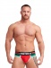 Mister B - Urban Lisbon Jock Brief  露股内褲 - 紅色/綠色 - 中碼 照片-4