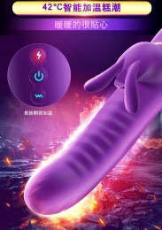 Erocome - 小犬座 加熱推撞震動棒 - 紫色  照片