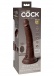 King Cock - 7" Elite 震动仿真阴茎 - 啡色 照片-9