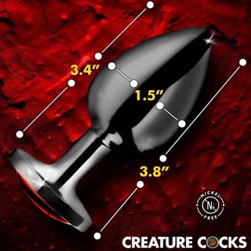 Creature Cocks - 凶兆怪物眼睛後庭塞 大碼 - 紅色 照片