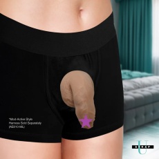 Strap U - Uncut Packer 5.1" 軟身仿真假陽具 - 肉色 照片